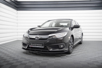 Honda Civic Mk10 2017-2022 Street Pro Frontläpp / Frontsplitter Maxton Design